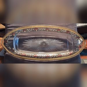 VICTORIAN OVAL HAND-PAINTED DISH